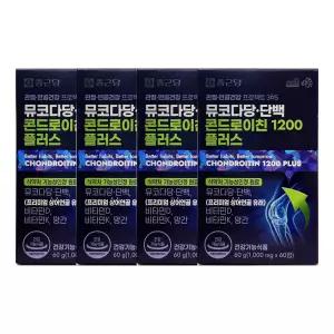 종근당 뮤코다당단백 콘드로이친 1200 플러스 1000mg x 60정 4개 / JJ몰