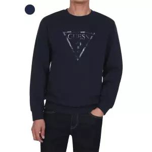 [하프클럽/게스]남성 체크삼각로고 FLEECE SWEATSHIRT KO4K04C6