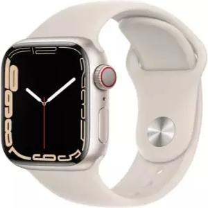 애플워치 Series 7 GPS 41mm 스타라이트 알루미늄 케이스 스포츠밴드