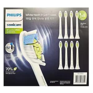 필립스 소닉케어 전동 칫솔모 옵티멀 화이트 8개입 코스트코 교체용 전동칫솔모 리필