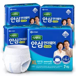 디펜드 언더웨어 안심 장시간용 특대형 7개입 x4팩