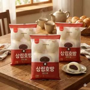 삼립 가마솥 방식 진한 통단팥 호빵 대용량 겨울 간식 90g 24개입
