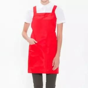 카페 공방 주방 화방 H형 미술 앞치마 요리 레드