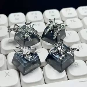수제 금속 키 캡 검은 나비 디자인 기계 게임 키보드에 OEM ESC 키 장인 성격 선워터