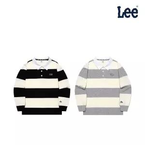 [롯데백화점]리키즈 키즈 볼드 스트라이프 와이드 카라 티셔츠 LK2503LT15