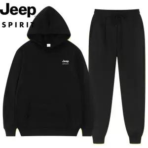 지프 JEEP SPIRIT 맨투맨 트레이닝 세트 패션 기모 남성 후드 세트