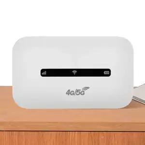 4G LTE 휴대용 와이파이 핫스팟 3000mAh 150Mbps 무선 인터넷 라우터 SIM 카드 슬롯 모뎀 가정 사무실 차량