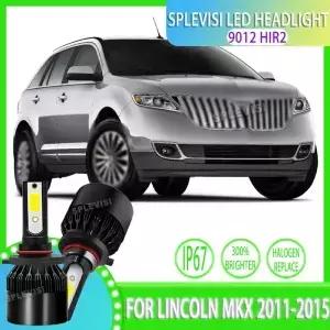 고출력 COB LED 헤드라이트 전구 전문가급 IP67 방수 60W 6000LM 12V 링컨 MKX 2011 2012 2013 2014 2015용