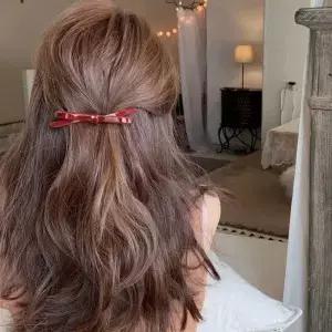 세련된 활 헤어 클립 일반 색상 아세테이트 그립 머리핀 귀여운 달콤한 간단한 매듭 나비 넥타이 사이드 핀