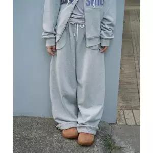 CHAMPION 챔피온 X 오헤시오 플라워 커프 밴딩 스웨트 팬츠 Melange Gray 540811