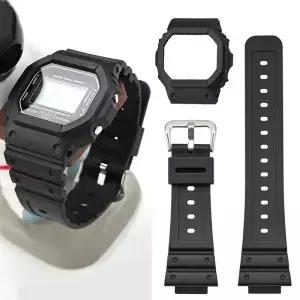 카시오 GShock DW5600 GWM5610 GWB5600 G5600 시계줄 남성용 팔찌 액세서리 손목밴드용 레진 및 케이스