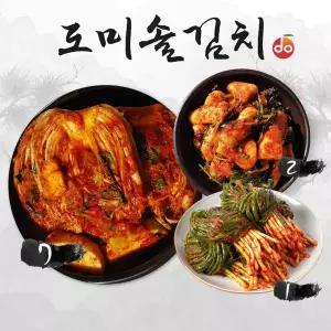 [NS홈쇼핑]도미솔 김치 3종 포기김치 7kg+총각김치 2kg+파김치 1kg(총 10kg)..[36259748]