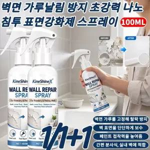 1/1+1 벽면 가루날림 방지 초강력 나노 침투 표면강화제 스프레이 독일 벽면 보수 스프레이 벽지 페인트 복