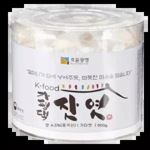 호품광명 가평댁잣엿 원통형, 600g, 1개