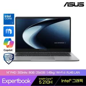 ASUS ExpertBook P1403CVAY-S62295 [인텔 코어5_210H 8GB 256G Full HD] 업무용 사무용 대학생노트북
