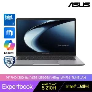 ASUS ExpertBook P1403CVAY-S62325 [인텔 코어5_210H 16GB 256G Full HD] 업무용 사무용 대학생노트북