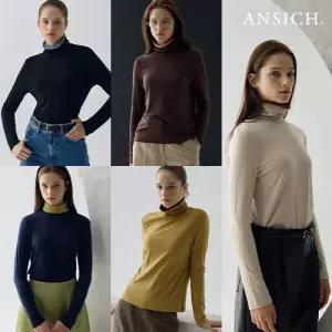 [안지크]26FW 컬러 엣지 소프트 웜기모 터틀넥 5종