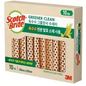 3M 스카치브라이트 옥수수 그물망 수세미 10개입