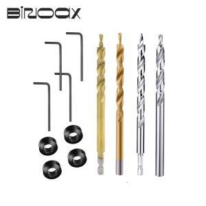 Kreg 지그 가이드 용 스토퍼 로케이터가있는 99.5mm 트위스트 스텝 드릴 비트 수동 포켓 파일럿 홀 깊이 스