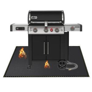 야외 그릴 데크 파티오 프로텍터용 매트 아래 48''x30'' 대형 실리콘 방화 방수 파이어 피트 BBQ 바닥 패드