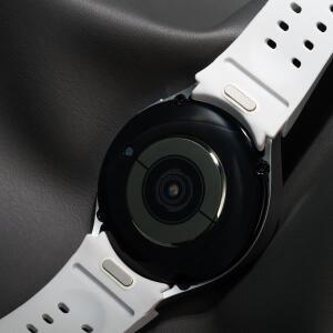 삼성 갤럭시 워치용 퀵 단추 실리콘 스트랩, 갤럭시 워치 7, 6, 5, 4, 40mm, 44mm, 클래식 팔찌 밴드, 43mm