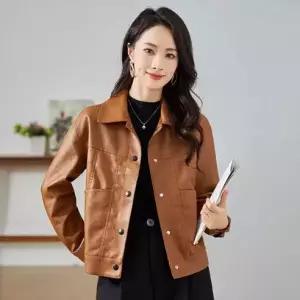 여성 가죽 자켓 가을 겨울 패션 숏 가죽잠바 코트 라이더자켓 노마레자켓 간절기 점퍼 빅사이즈
