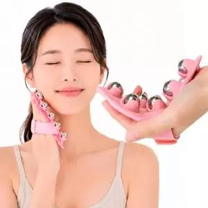 전신 림프순환 촉진 스텐 롤링 지압 안마기 얼굴 목 어깨 다리 마사지볼 기구