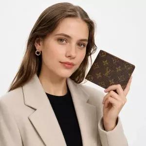 [LOUIS VUITTON]루이비통 멀티플 모노그램 캔버스 반지갑 M60895 160060126