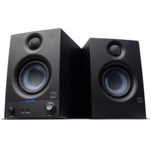 PreSonus Eris 3.5 스튜디오 모니터 근거리 음악 제작 데스크톱 컴퓨터 하이파이 오디오를 위한 쌍 u2014 전원형 액티브 스피커