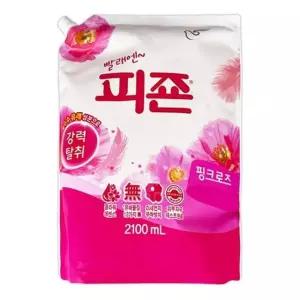 핑크로즈 섬유유연제 2100ml 강력탈취 세탁헹굼세제