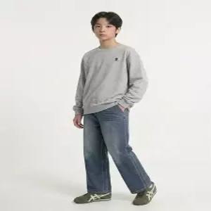 [행텐주니어]틴즈 스판 풀밴딩 세미와이드 데님팬츠[14580-055-601-10-254]_YS