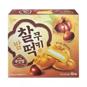 청우 찰떡쿠키 밤 215g 국산밤 탕비실 사무실 간식