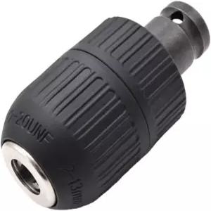 베슬 2-13mm 용량 마운트 1/2-20UNF 키리스 드릴 척 퀵 체인지 변환 어댑터 1/2인치 소켓 스퀘어 여성 포함
