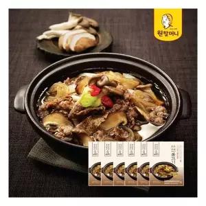 원할머니 명품버섯뚝배기불고기 410g 6팩