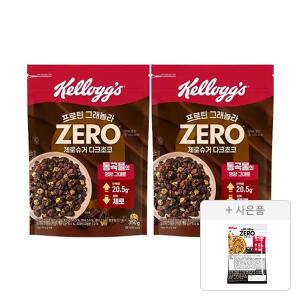 켈로그 프로틴 그래놀라 제로슈거 다크초코 350g, 2개 + 증정(제로슈거 40g,1개)