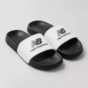 뉴발란스 50 슬라이드 스포츠 샌들 D 슬리퍼 화이트블랙 SUF050W2-D