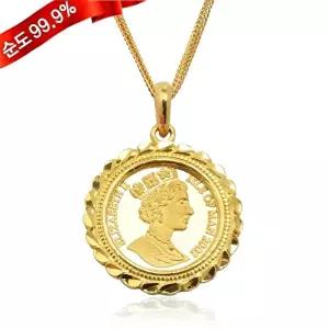 [골드모아]여자 순금 목걸이 18.75g 24K [노블레스 여왕]