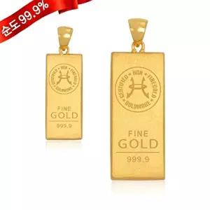 [골드모아]순금 골드바 펜던트 3.75g 24K