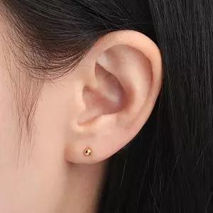 [골드모아]순금 한쪽 귀걸이 24K [골드볼3mm]