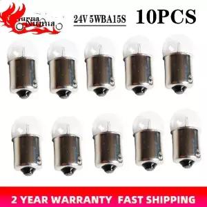 10PCS G18 자동차 전구 도어 조명 24V 5W BA15S 지우기 Recar Cxternal 측면 회전 신호 할로겐 램프