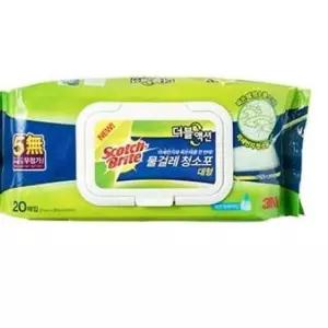 3m물걸레청소포더블액션 대형 20매 청소물티슈 밀대리필 Vr-C8C9E 물걸래 손걸레