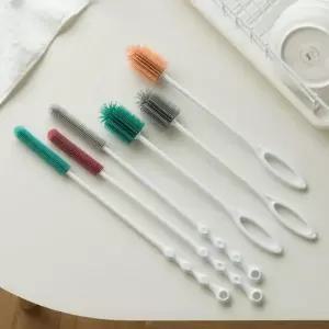 물병 세척솔 실리콘 2종 젖병솔 병솔 컵솔 틈새 국산 브러쉬 물병청소솔