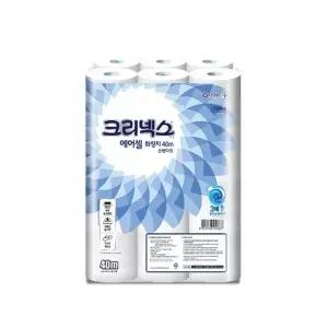 [하프클럽/오티마트]크리넥스 에어셀 화장지 휴지 티슈 40m 24롤 1팩