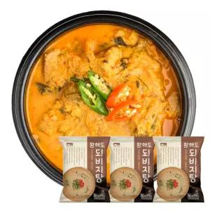 3개 황해도 되비지탕 해장국 콩비지탕 즉석국 밀키트 국밥 600g 식사 분식 한식 정식 중식 집밥