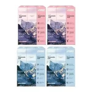 2080 퓨어솔트 치약 핑크, 120g, 3입, 2개+크리스탈, 2개