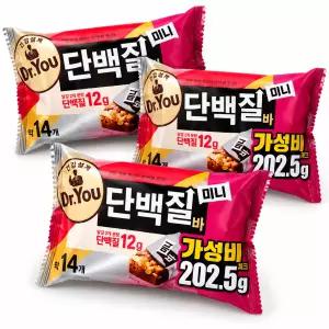 오리온 닥터유 단백질바미니 202.5gx3개