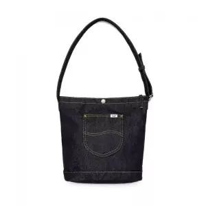 LEE 데님 버킷백 인디고 다크