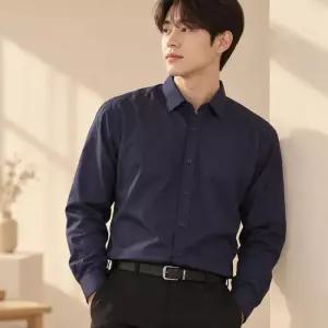 [라일리] Rly 남자 슬림핏 드레스셔츠 긴팔 정장 남방