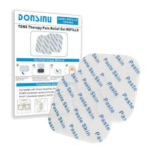 Omron Heat Pain Pro PM311 / PM800 젤 패드와 호환되는 24개 텐 유닛 12쌍 내구성 DONSINU 전극 패드