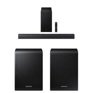 삼성호환 B 시리즈 사운드바 HWB550F 2.1ch DTS 가상 서브우퍼2025 모델 음성 향상 모드 베이스 부스트 9250S 무선 후면 스피커 키트 블랙SWA9250S /ZA 2025